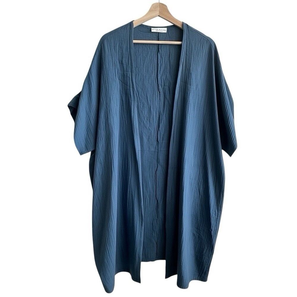 Bryn Walker lightweight crinkle gauze kimono L Logenlook Open Cardigan USA